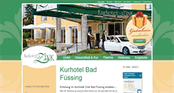 Desktop Screenshot of kurhotel-zink.de