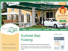 Tablet Screenshot of kurhotel-zink.de